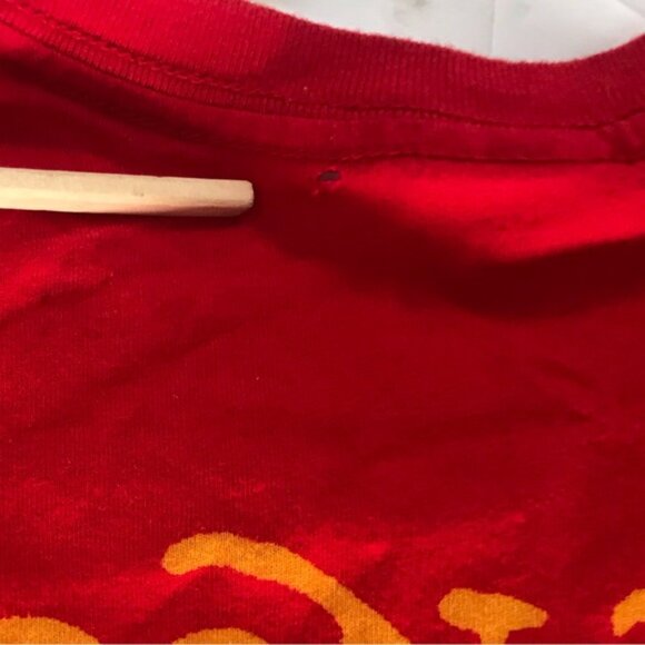 Ed Hardy Vintage Y2K Scull Tattoo Graphic Top T Shirt Fitted Logo Cotton Red L - Picture 14 of 16